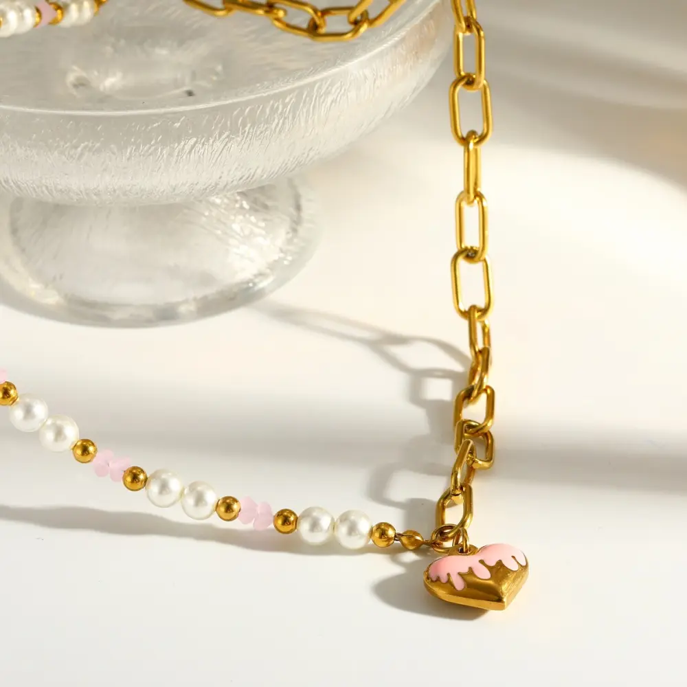 Corazon con Perlas