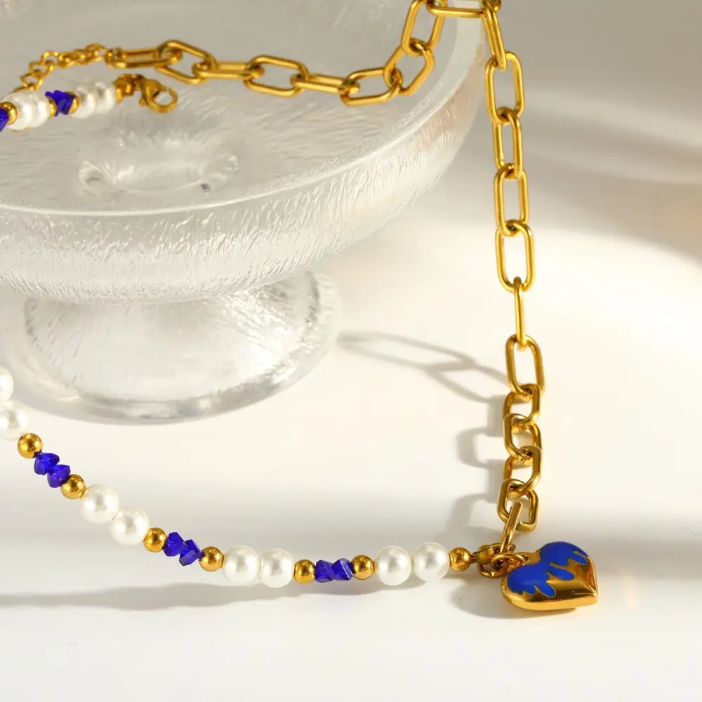 Corazon con Perlas