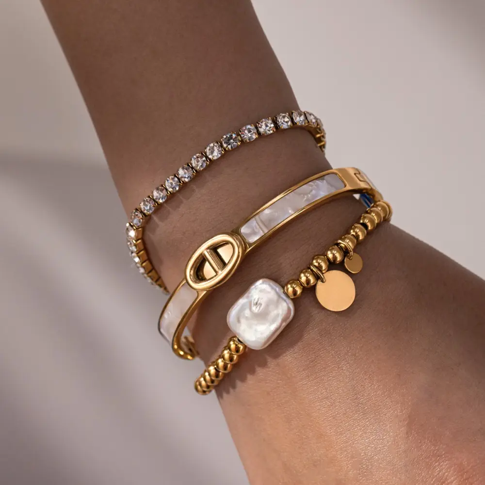 Brazalete CD efecto mármol
