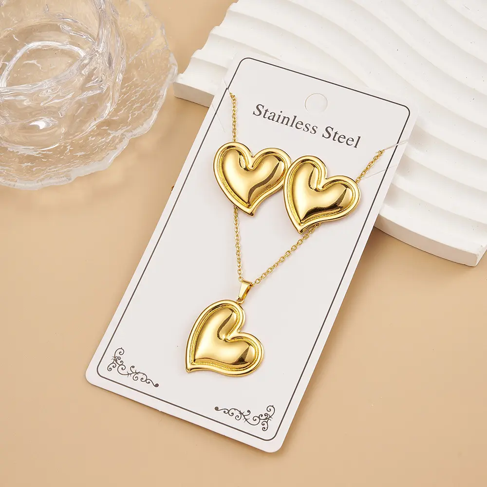 Maxi corazón cadena sencilla