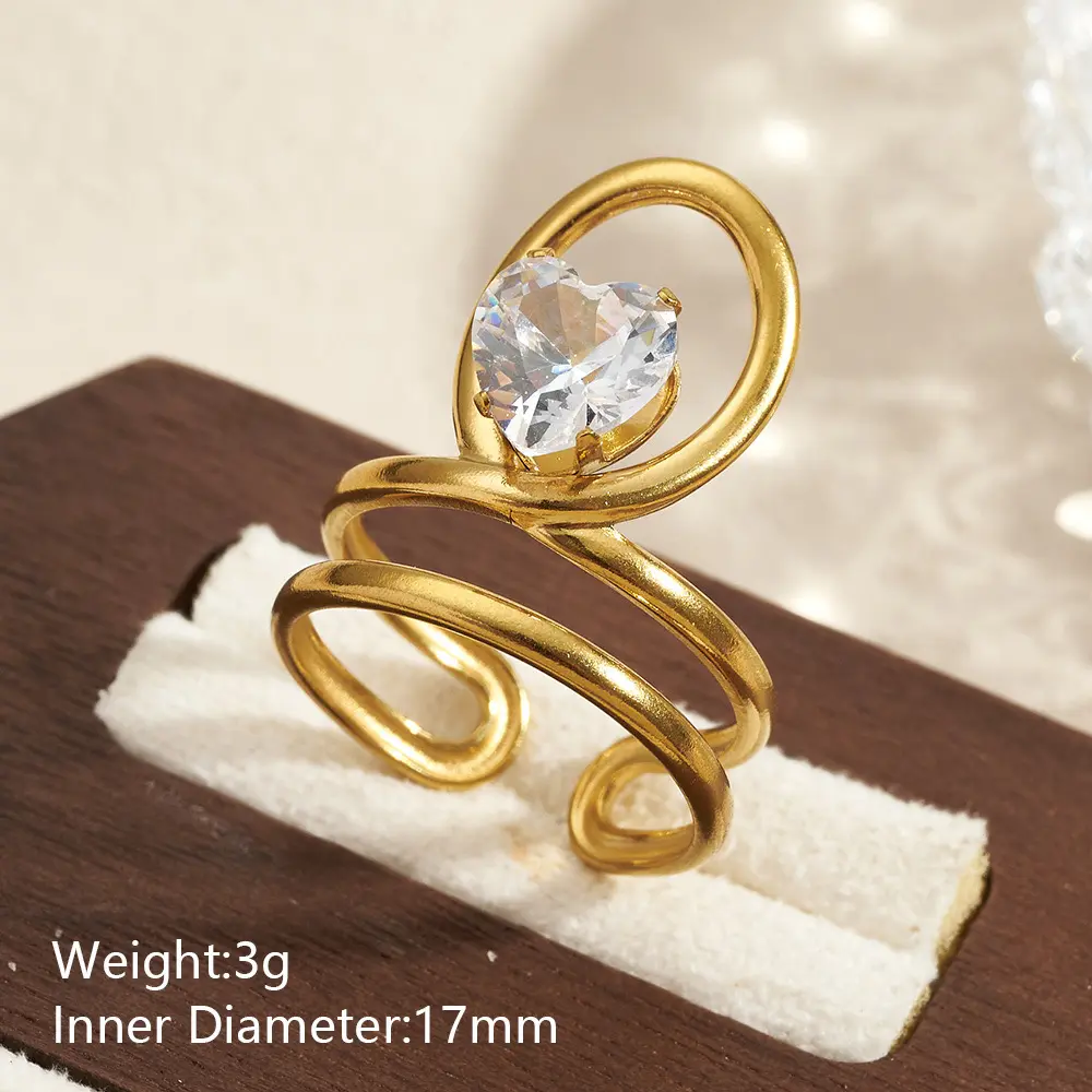 Anillo punto de luz corazon