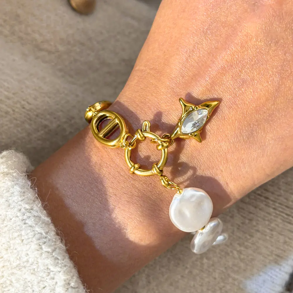 Perla con destello brillante 316L