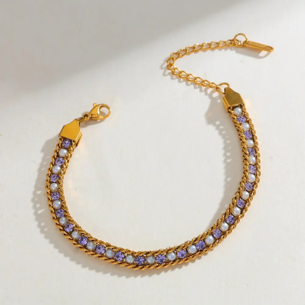 Strass lila