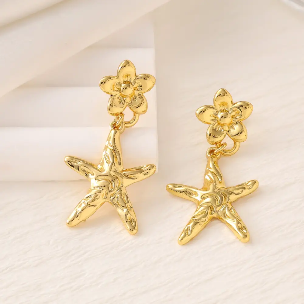 Flor con Estrella de mar colgante