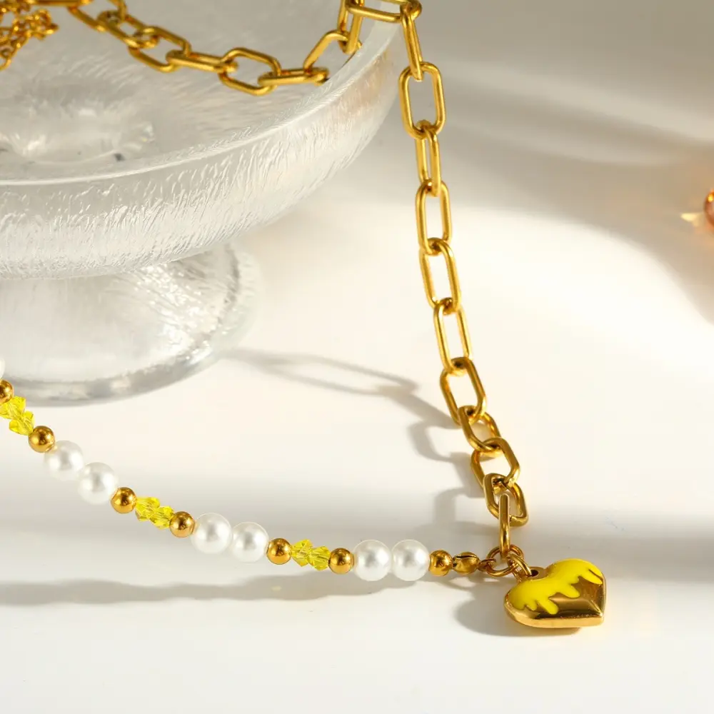 Corazon con Perlas
