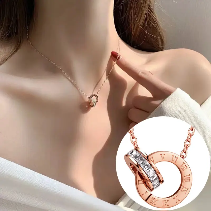 Rose Gold número romano