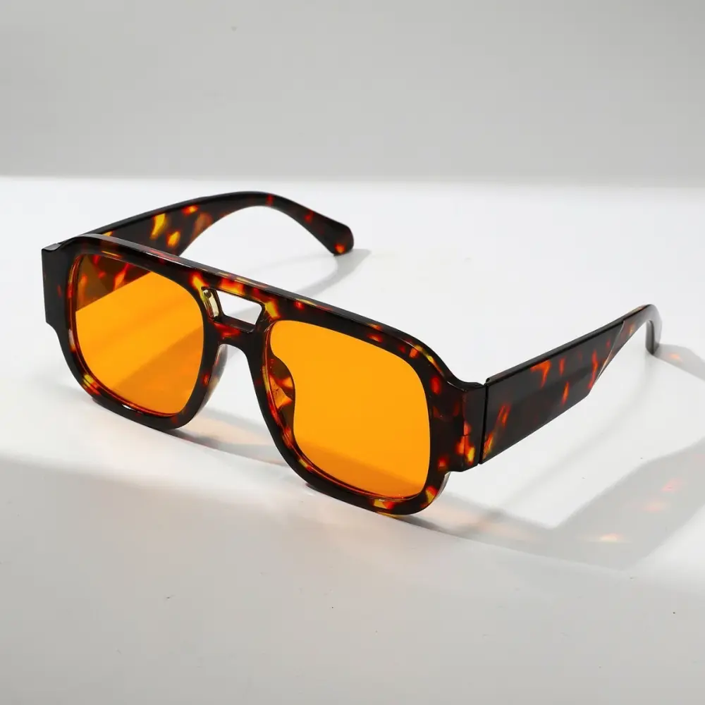 Carey cristal naranja montura cuadrada