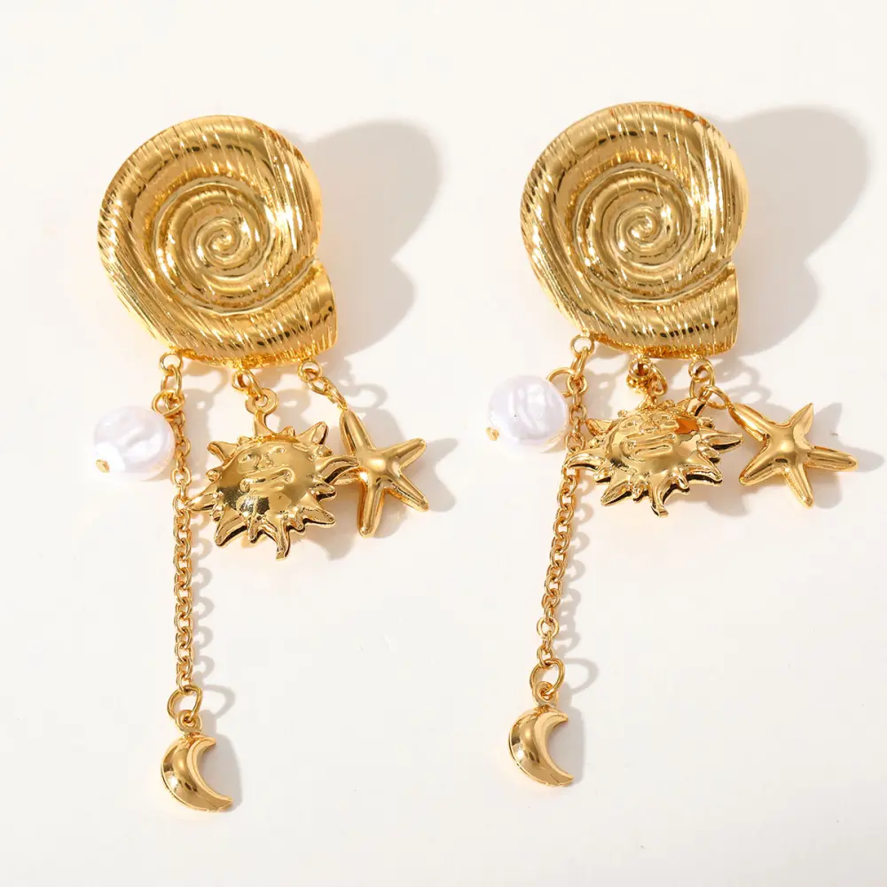 Maxi caracol con cadenas colgantes