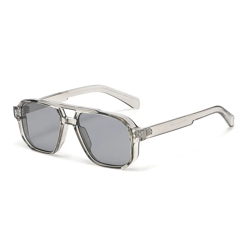 Cuadrado transparente cristal gris