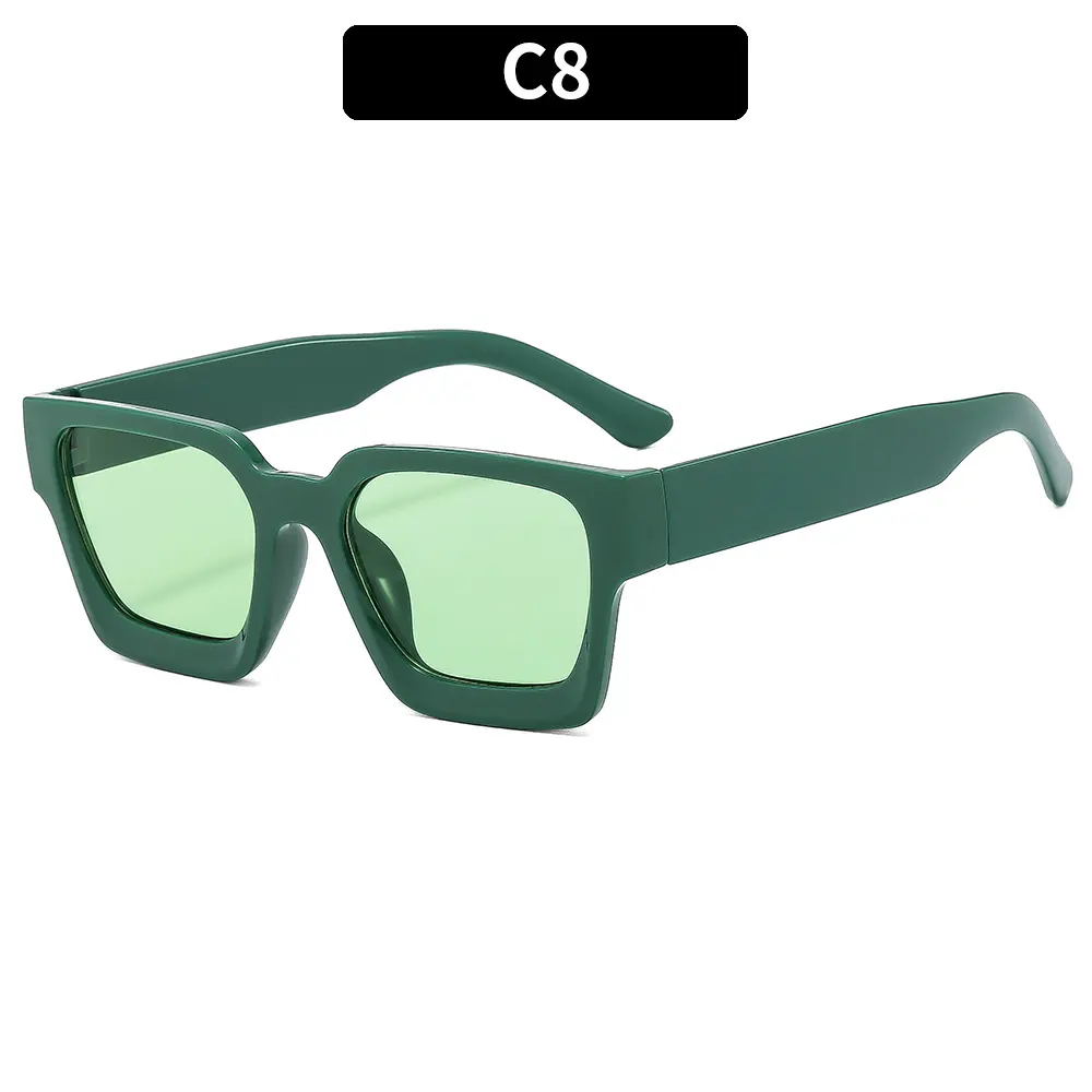 Verde cuadrado cristal verde