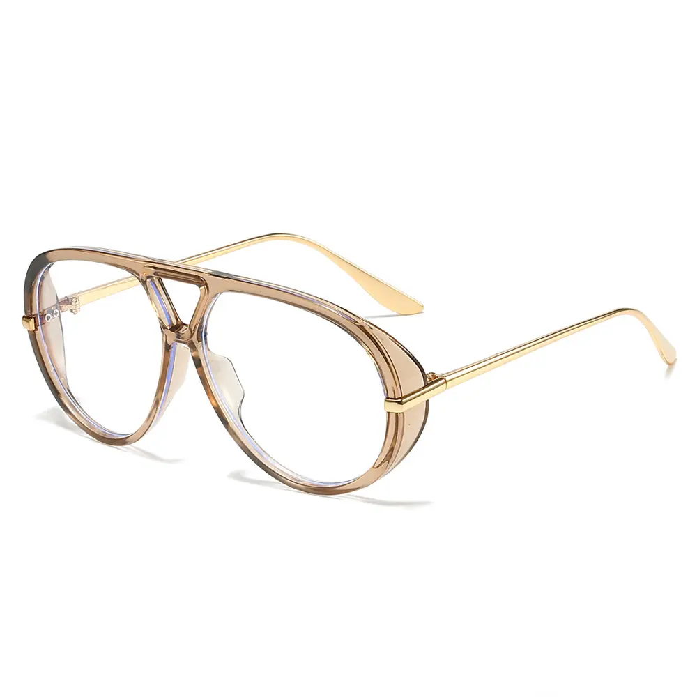 Beige cristal transparente varillas metálicas