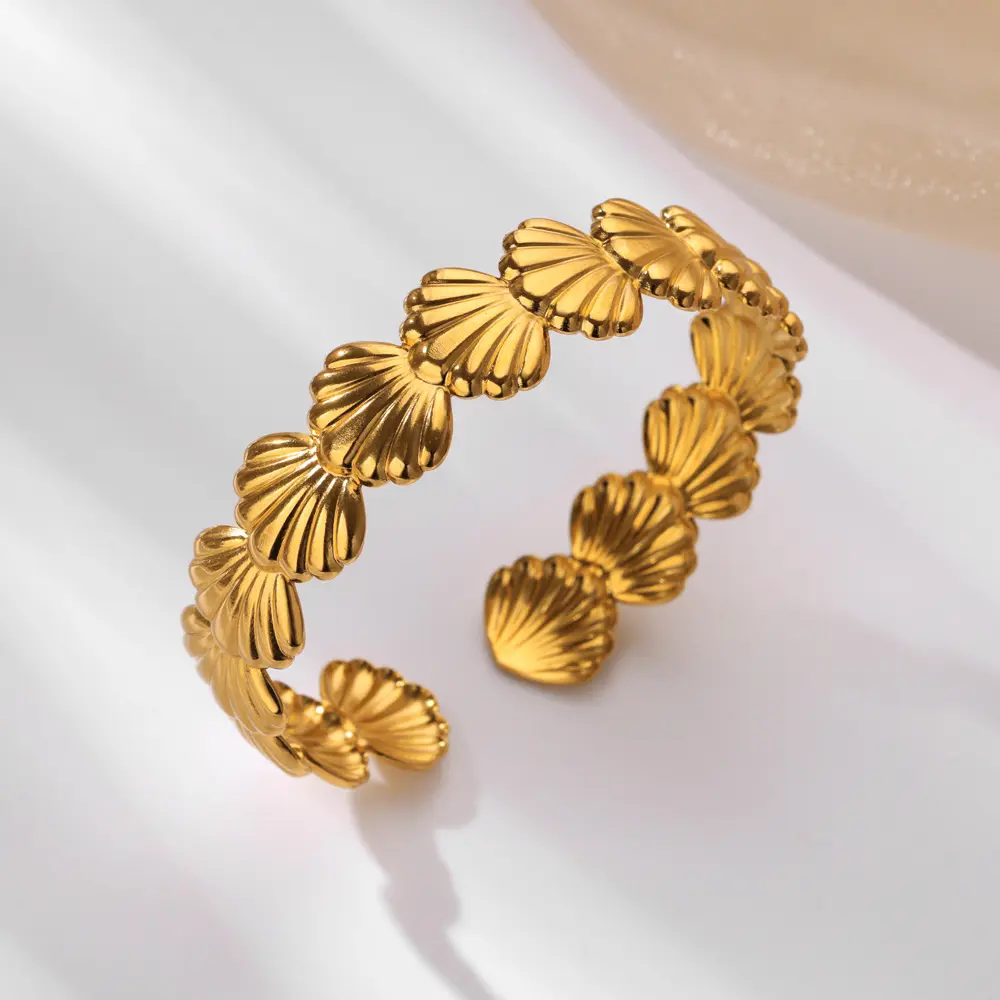 Brazalete ajustable conchas marinas