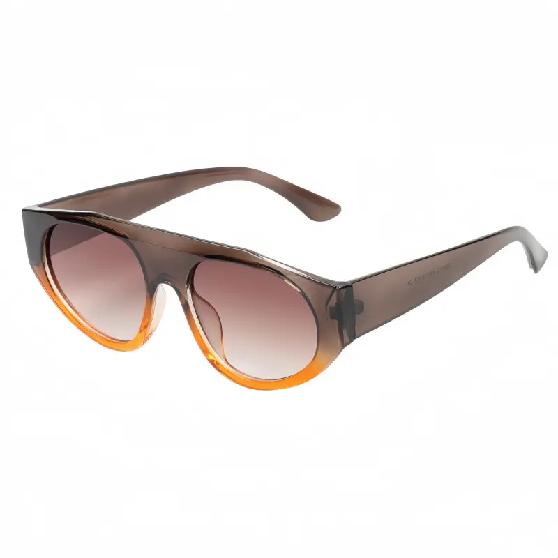 Ovalados doble tono small gris con naranja