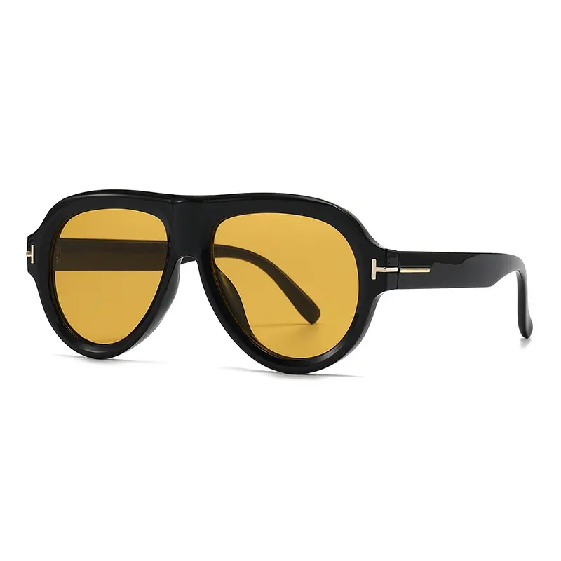 Montura en negro cristal amarillo