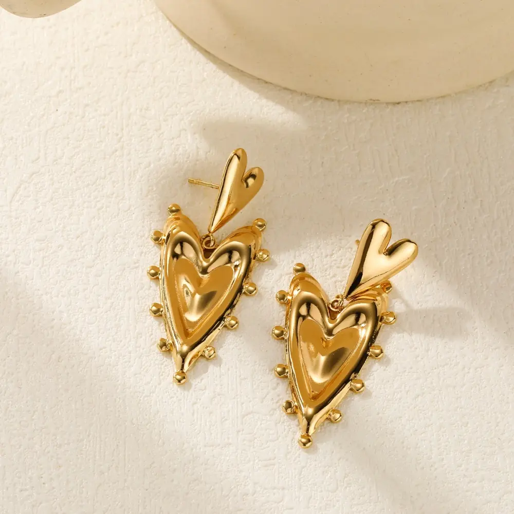 Doble corazon colgante