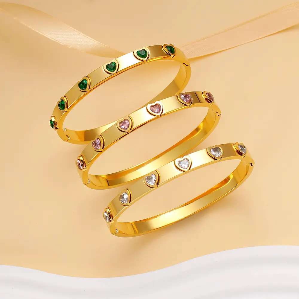 Corazones con cristales