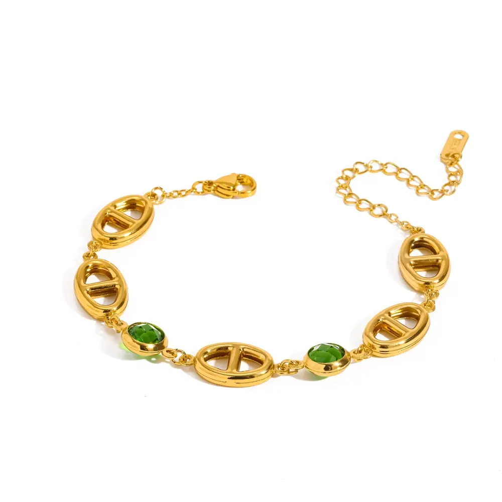 Tipo Gucci cristal verde 316L