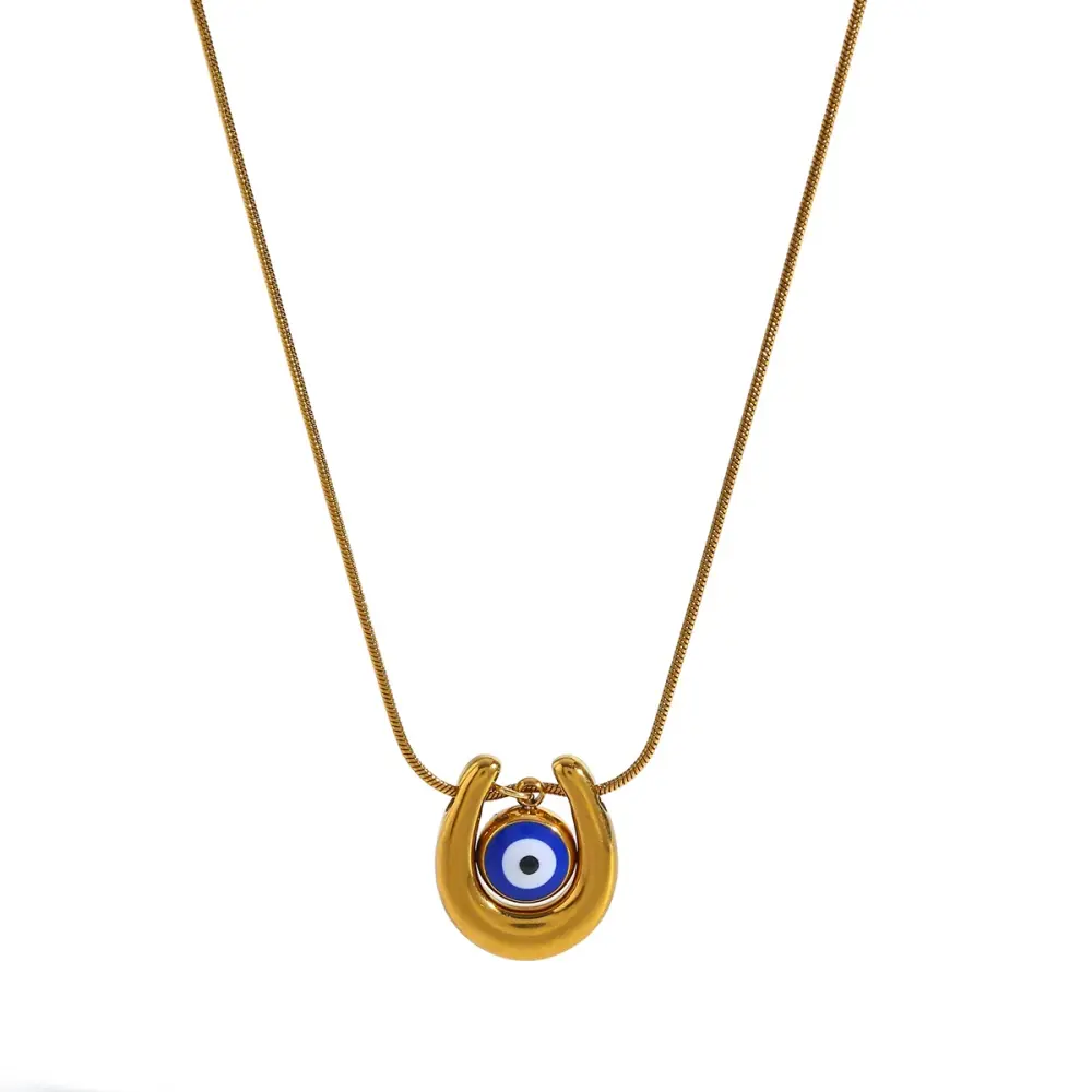 Herradura con ojo turco azul