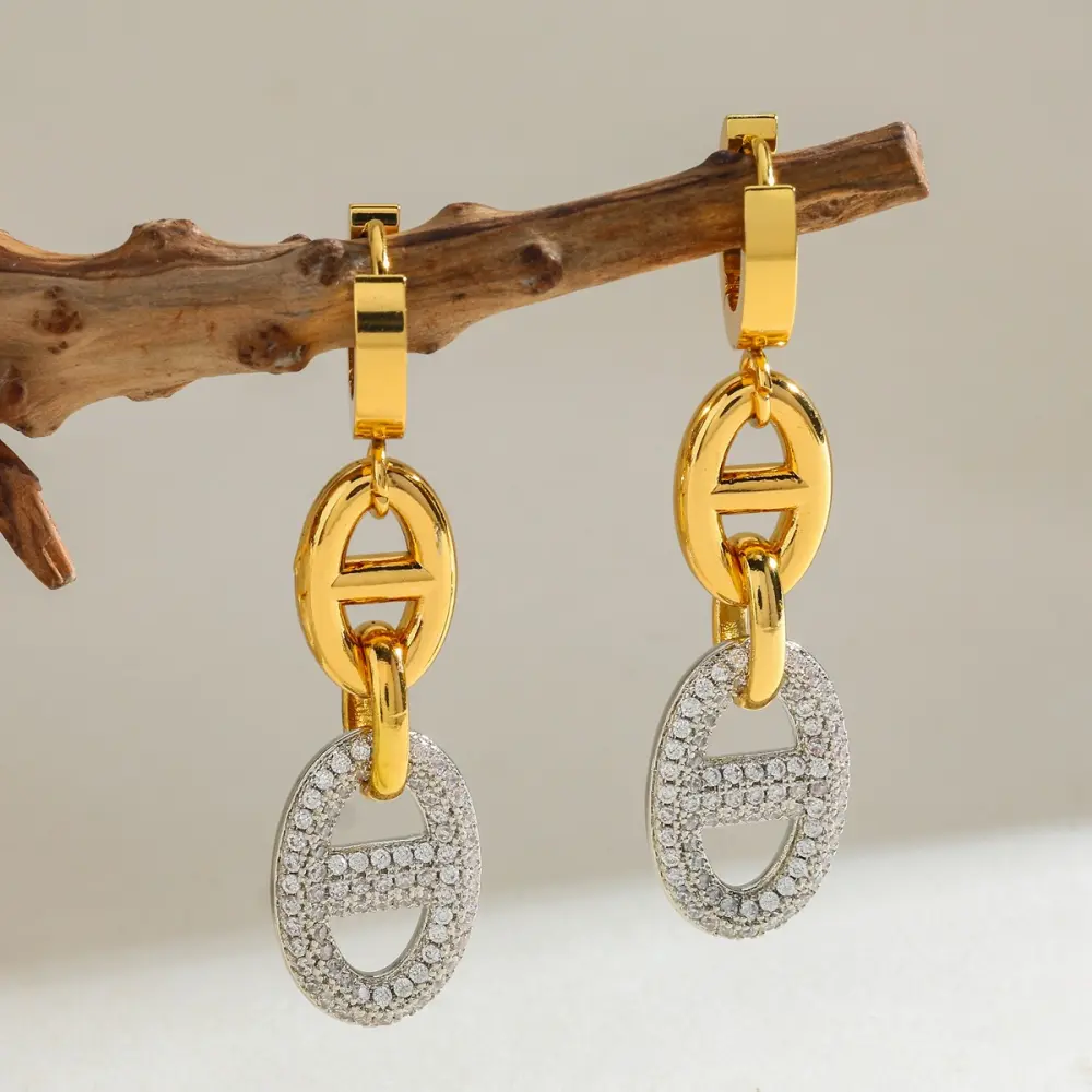 Argollas colgantes de lujo Christian Dior