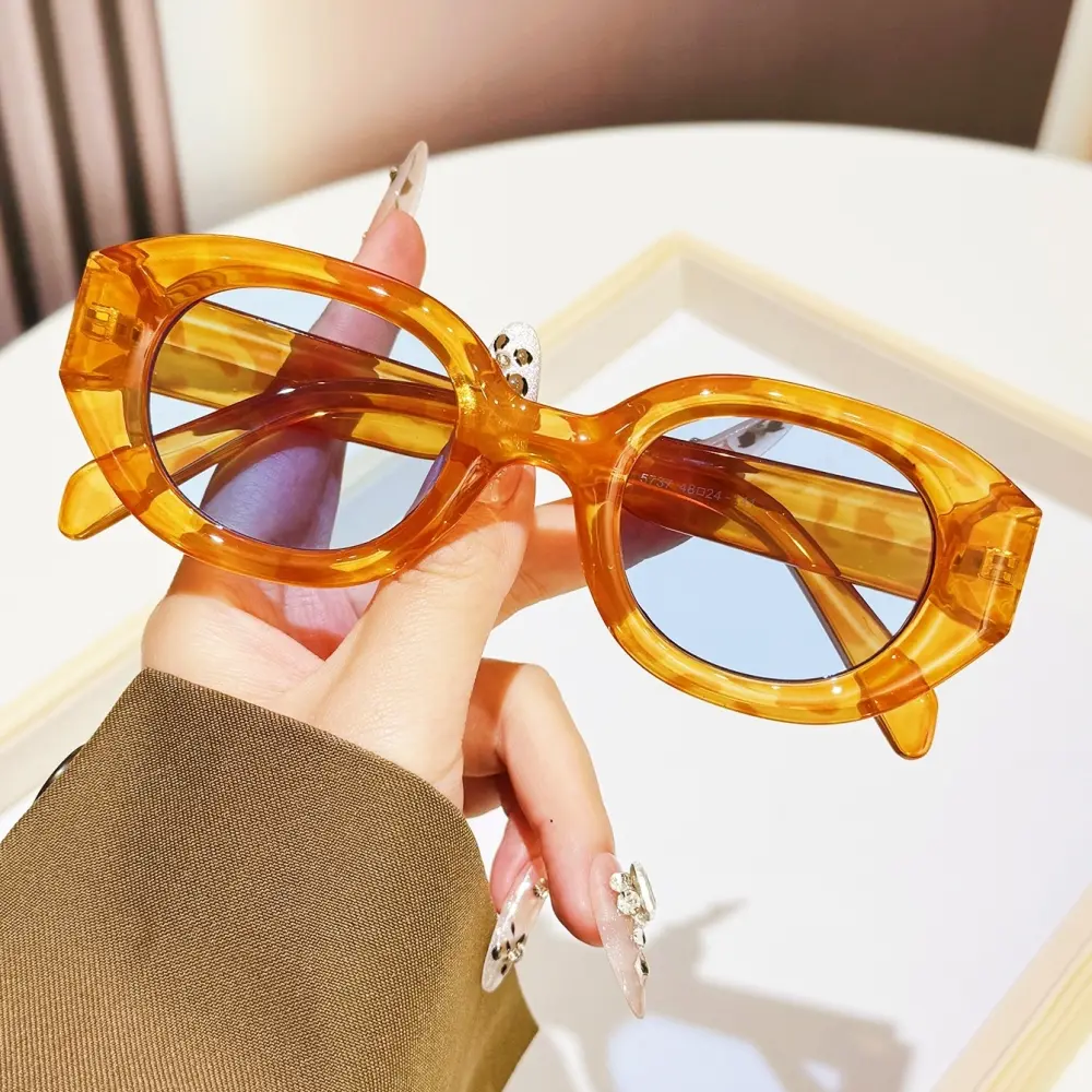 Naranja cristal azul