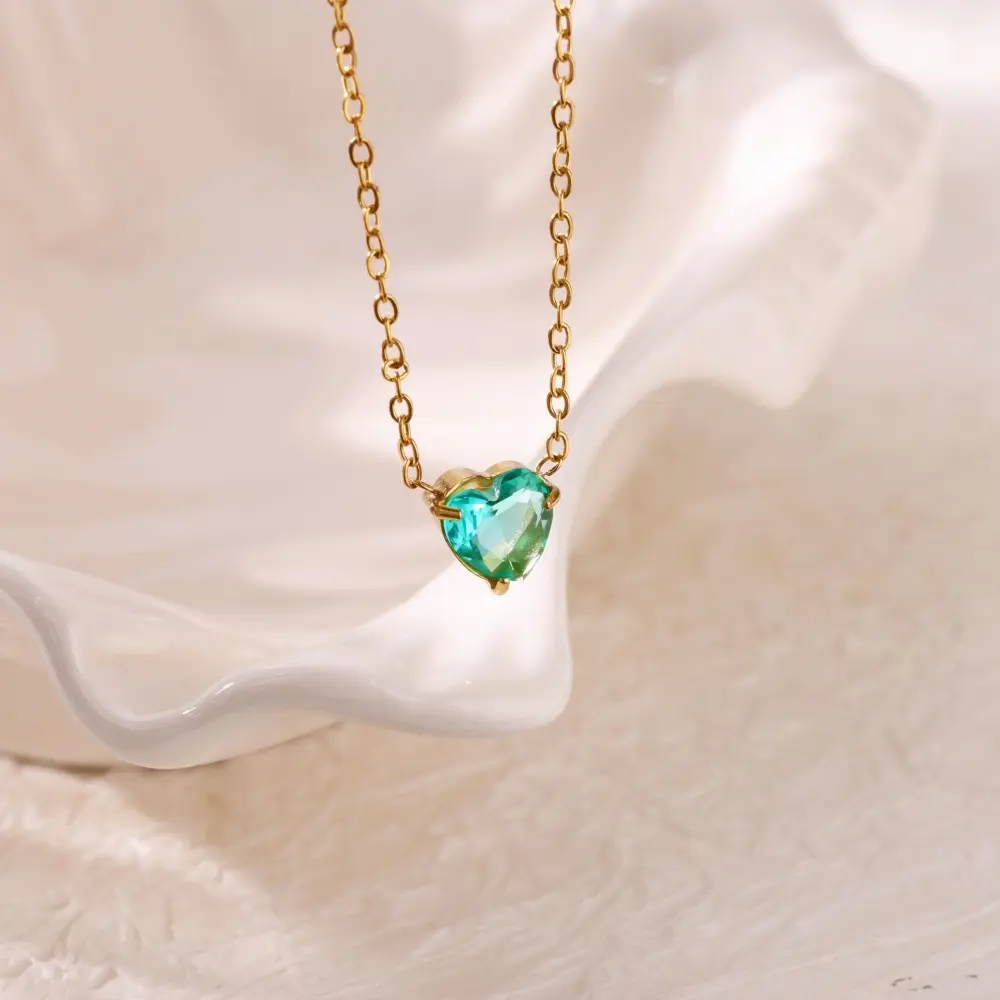 Corazoncito verde brillante