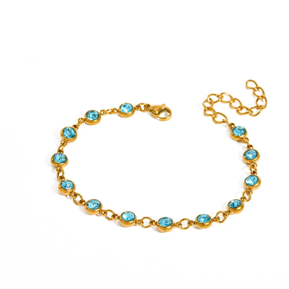 Pulsera Cristal azul